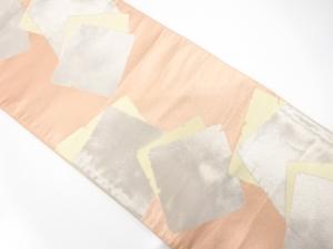 破れ色紙模様織り出し　袋帯